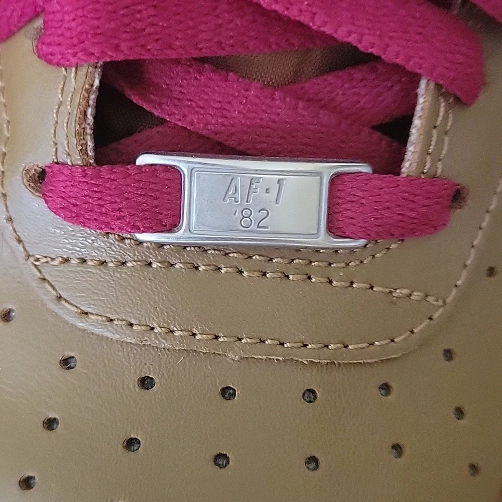 Nike Air Force 1 High '07 Ale Brown/Noble Red/Denim Leather Sneaker - Picture 5 of 9